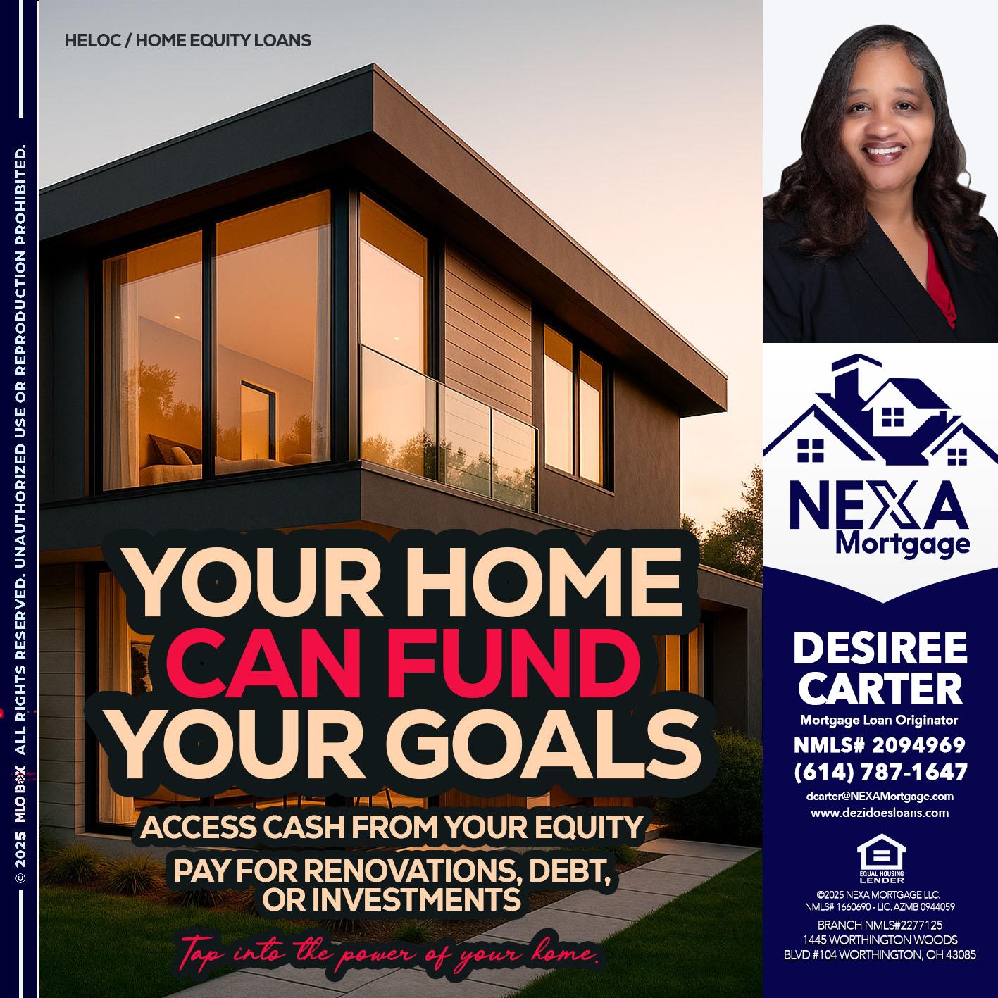 HELOC - Desiree Carter -Mortgage Loan Originator