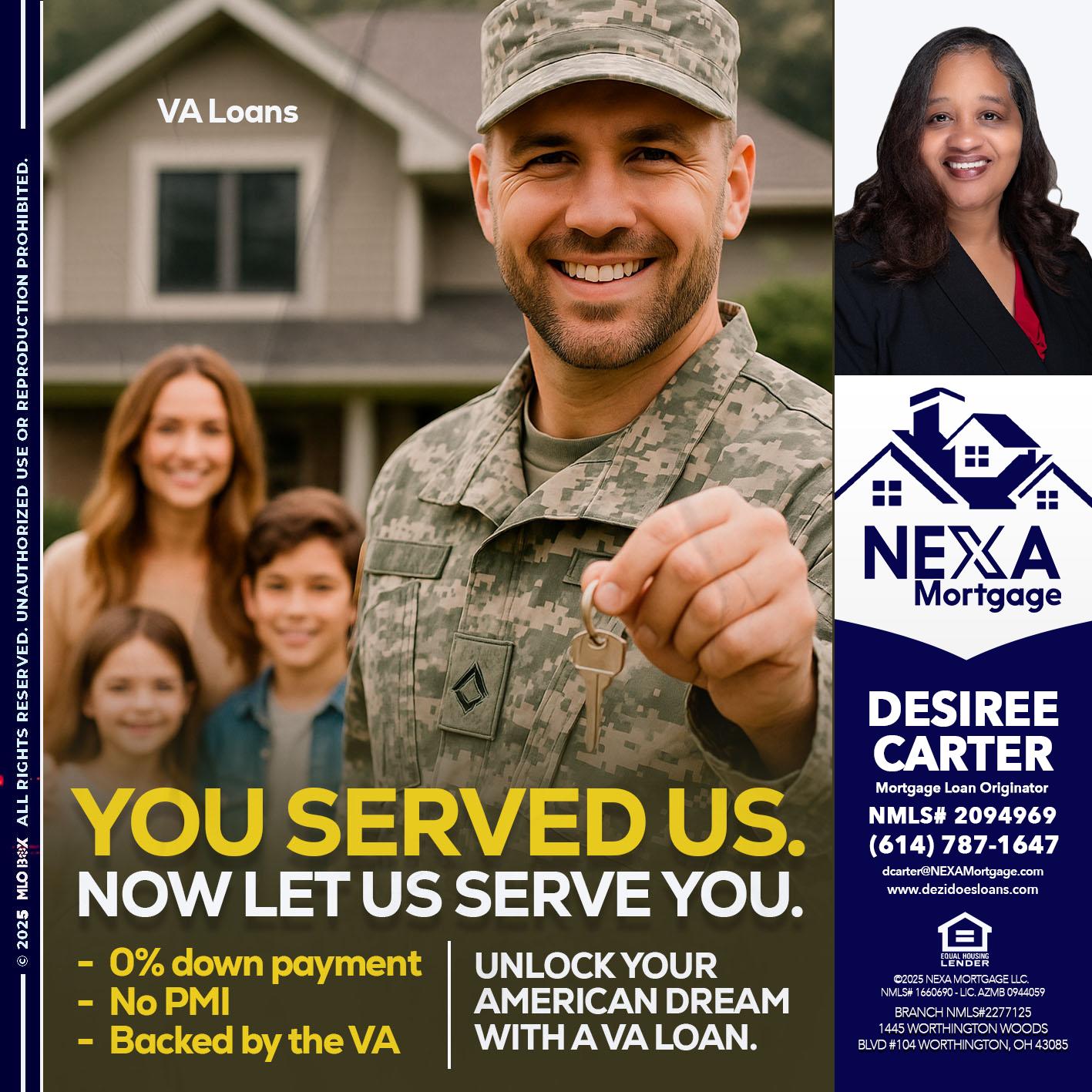 YOU DESERVED - Desiree Carter -Mortgage Loan Originator