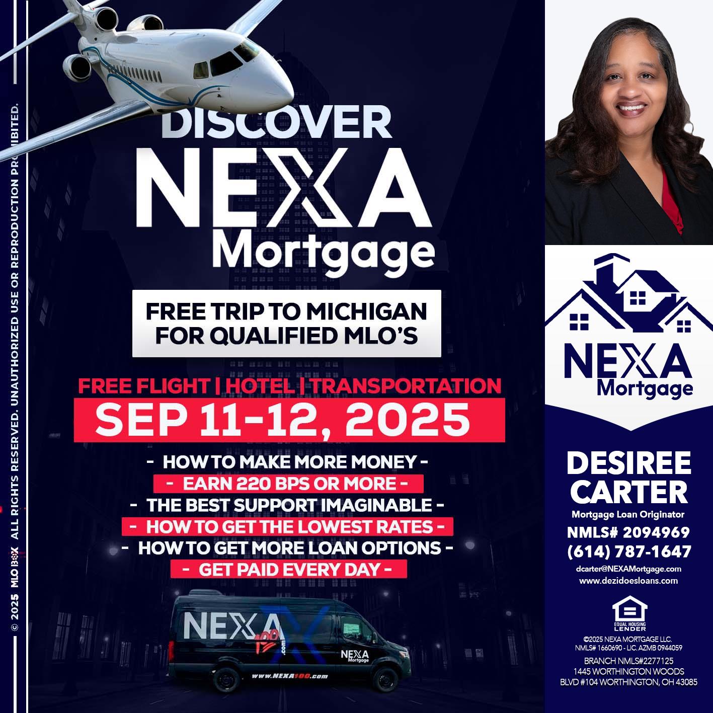 DISCOVER NEXA MORTGAGE - Desiree Carter -Mortgage Loan Originator