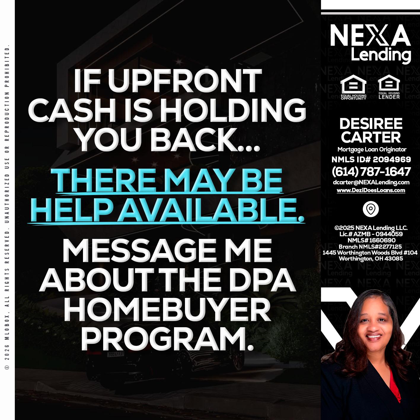 IF UPFRONT - Desiree Carter -Mortgage Loan Originator