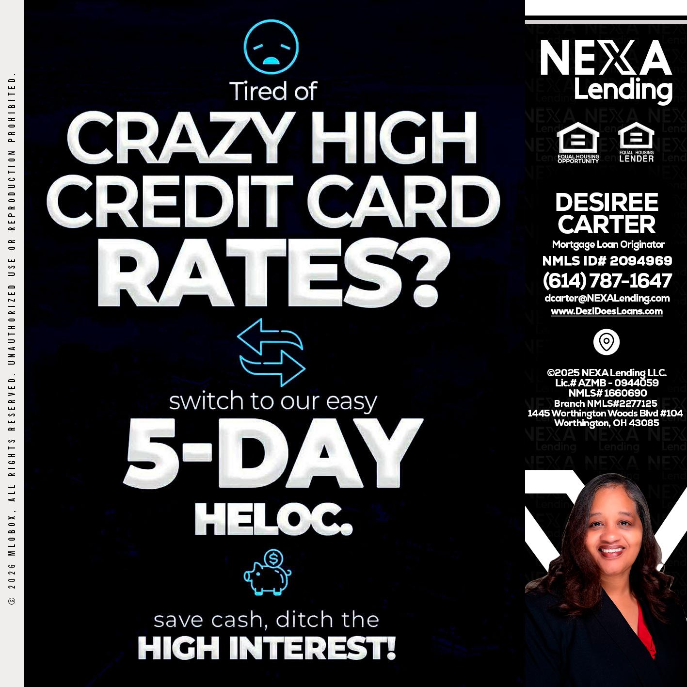 CRAZY HIGH - Desiree Carter -Mortgage Loan Originator