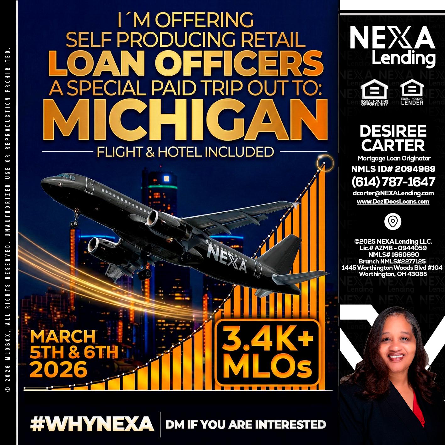 MICHIGAN - Desiree Carter -Mortgage Loan Originator