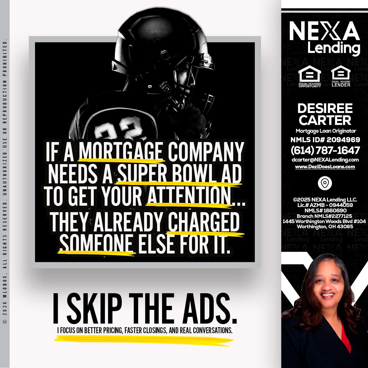 if a mortgage ad - Desiree Carter -Mortgage Loan Originator