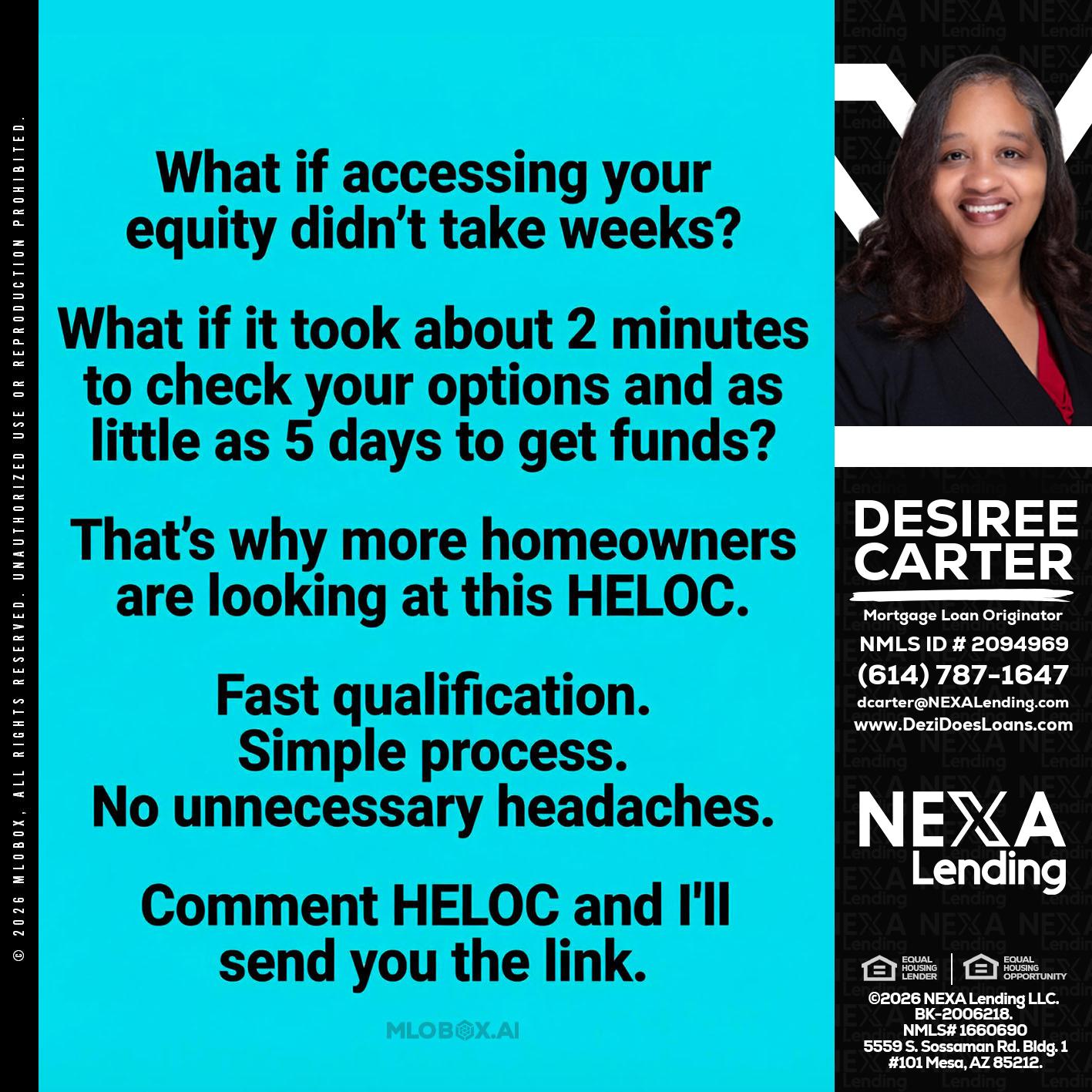 what if - Desiree Carter -Mortgage Loan Originator