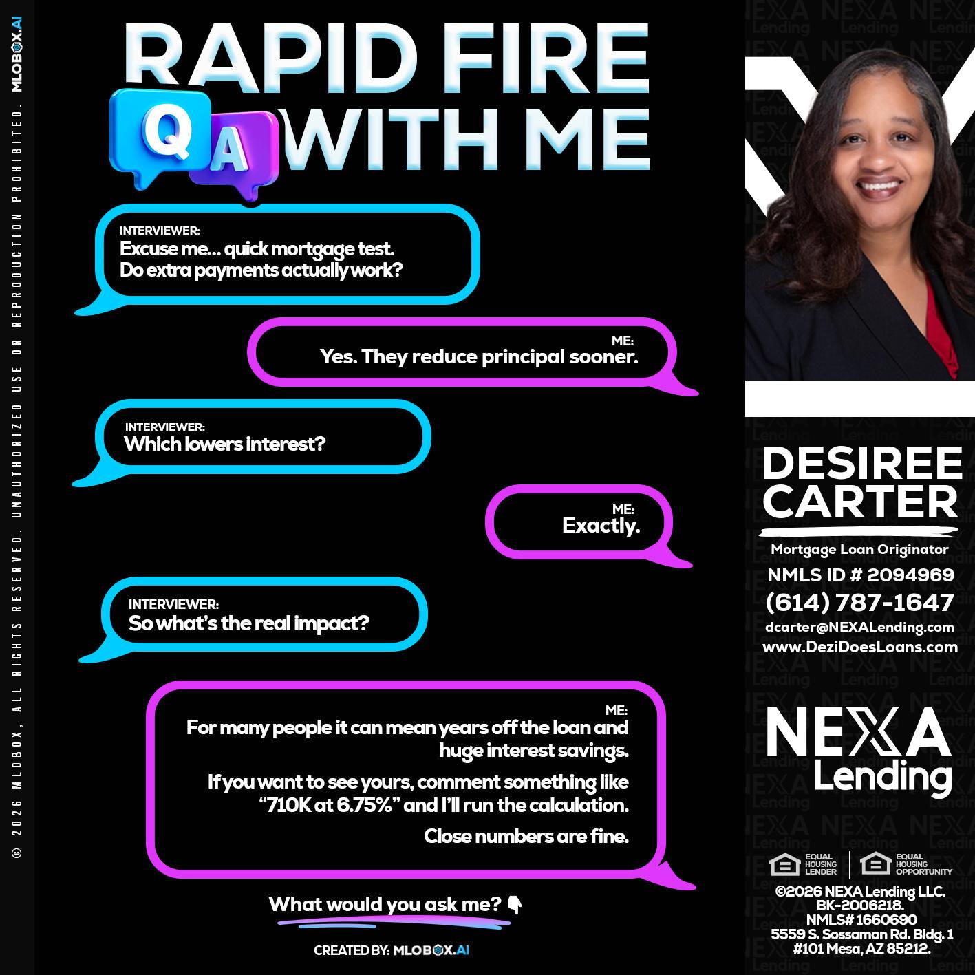 RAPID QA - Desiree Carter -Mortgage Loan Originator