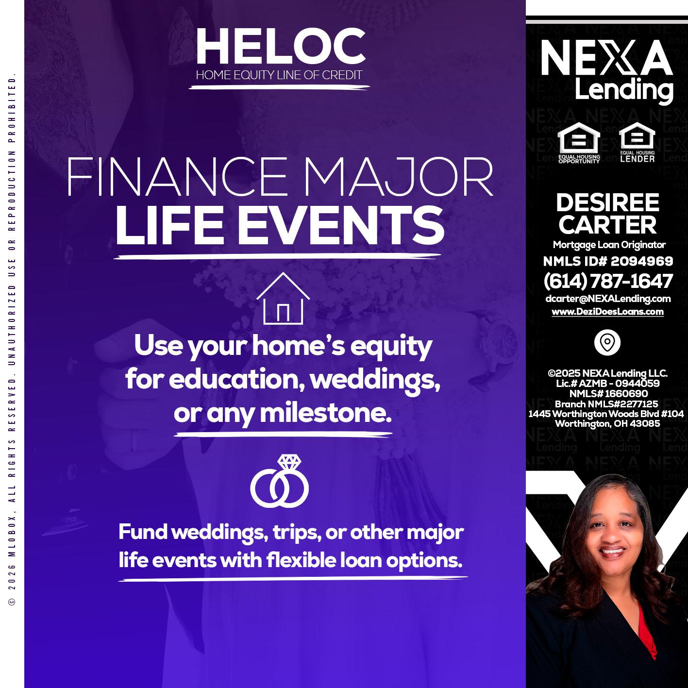HELOC - Desiree Carter -Mortgage Loan Originator