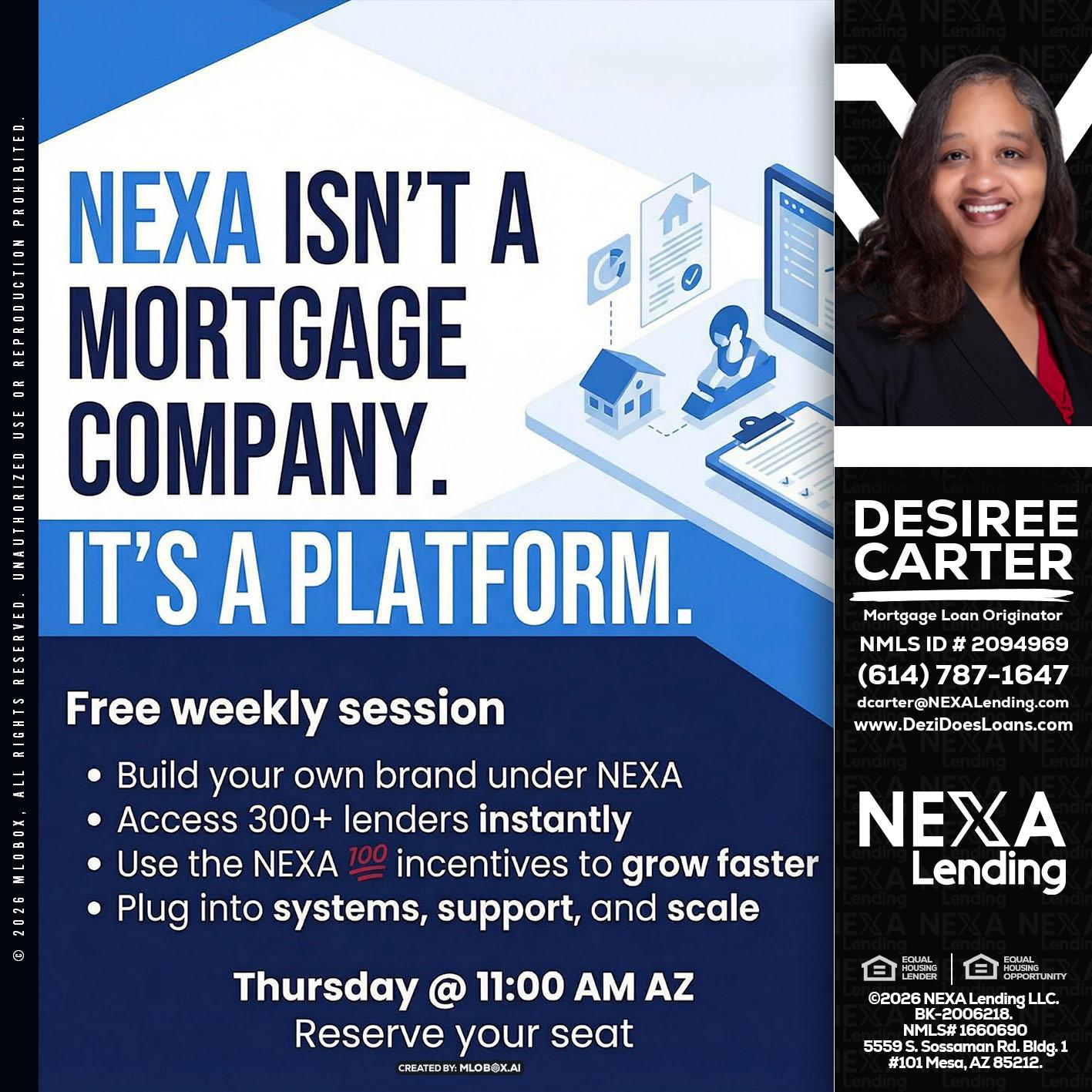 NEXA ISNT - Desiree Carter -Mortgage Loan Originator