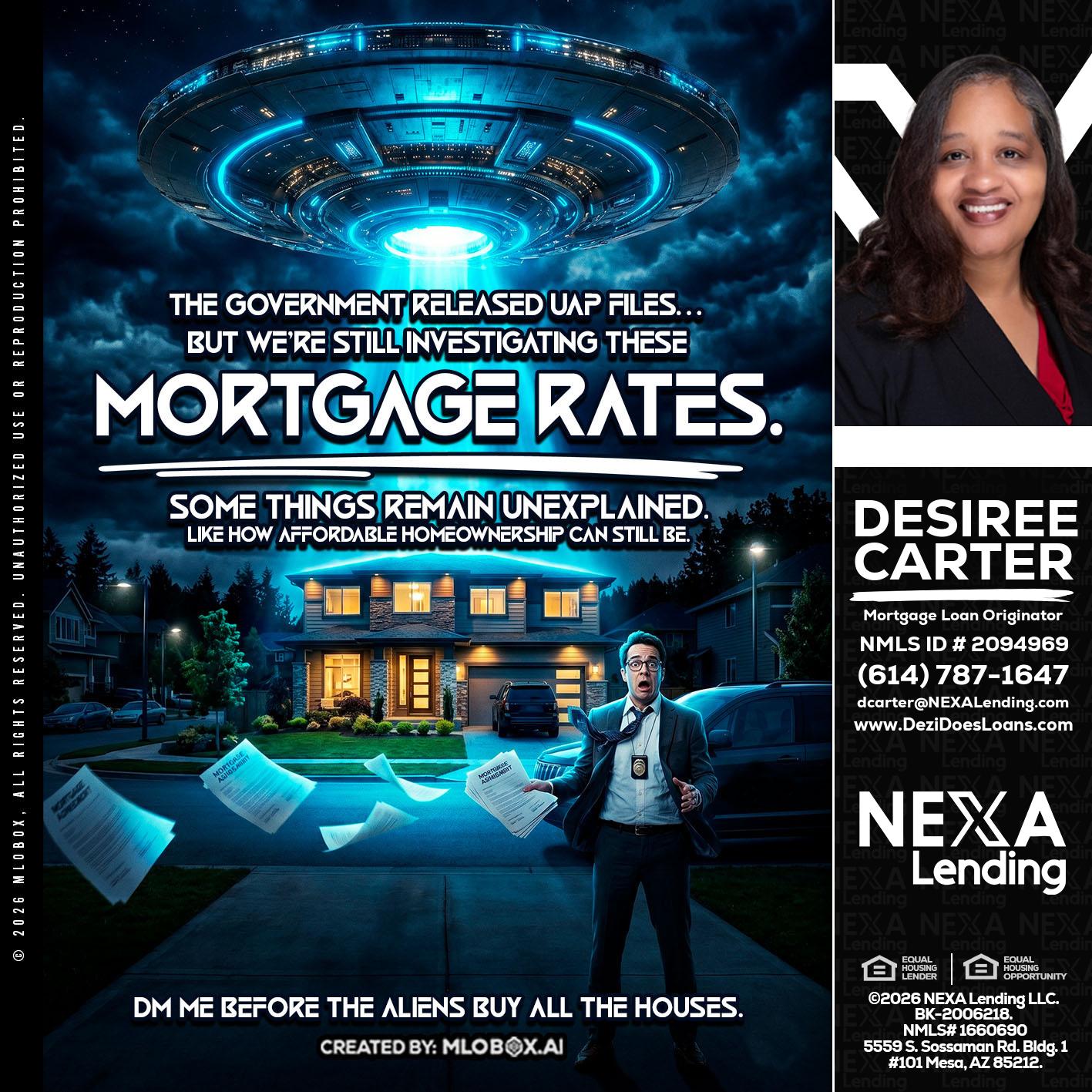 MORTGAGE RATES - Desiree Carter -Mortgage Loan Originator