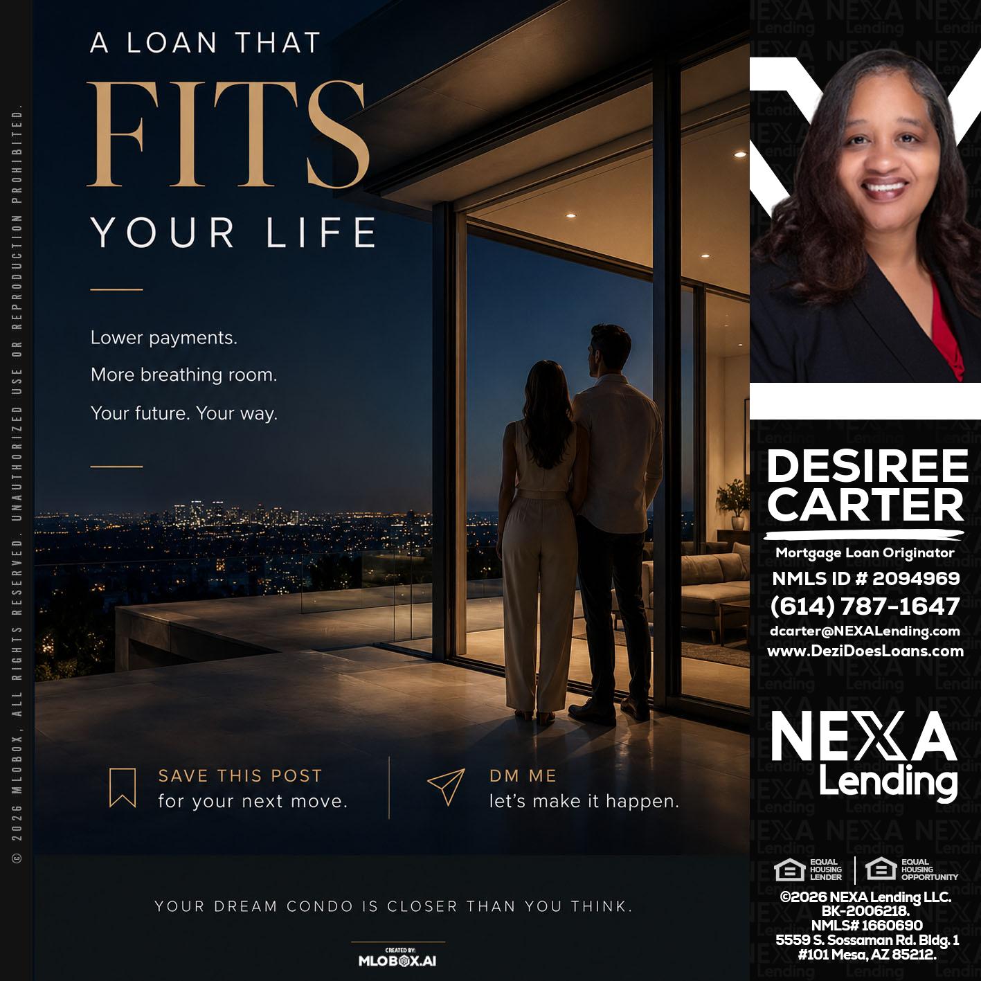 LOANS THAT FIT - Desiree Carter -Mortgage Loan Originator