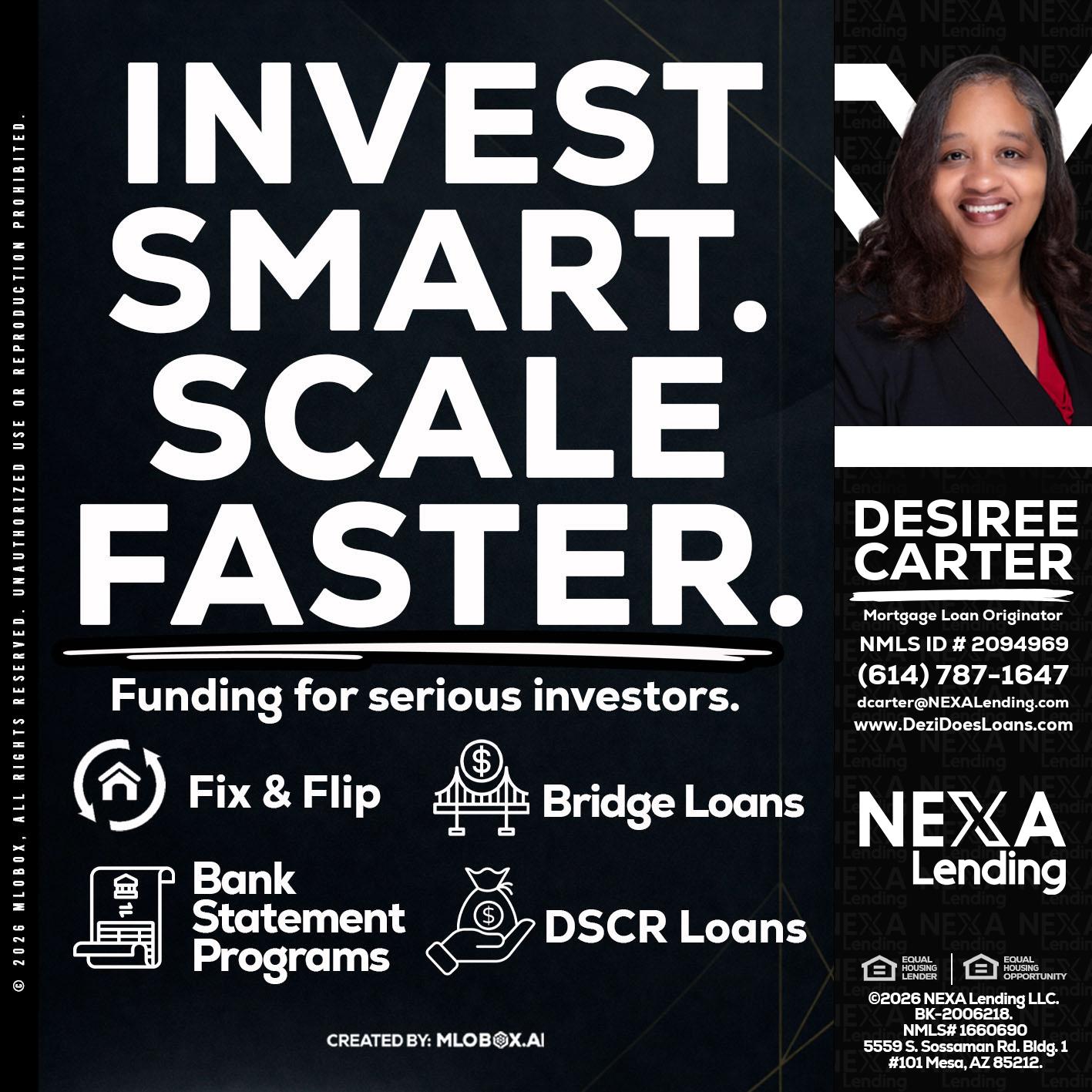 INVEST SMART - Desiree Carter -Mortgage Loan Originator