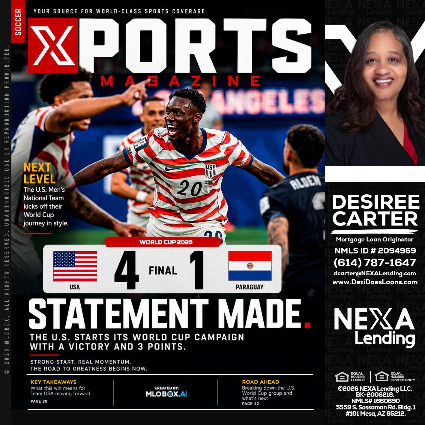 XPORTS - Desiree Carter -Mortgage Loan Originator