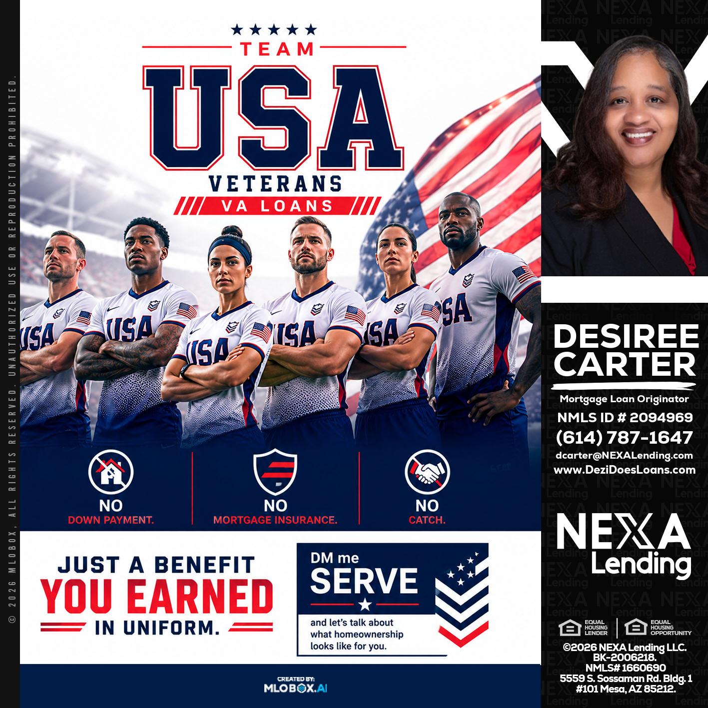 USA TEAM - Desiree Carter -Mortgage Loan Originator
