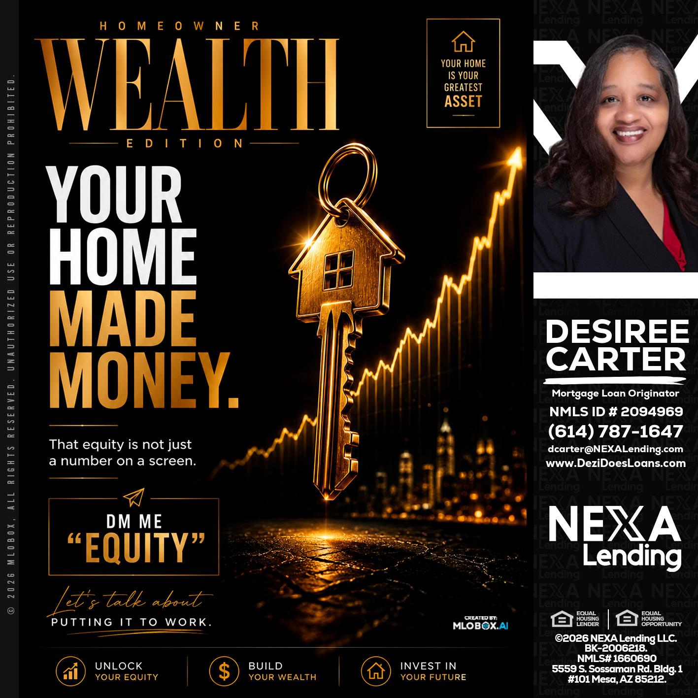 YOUR HOME MADE - Desiree Carter -Mortgage Loan Originator