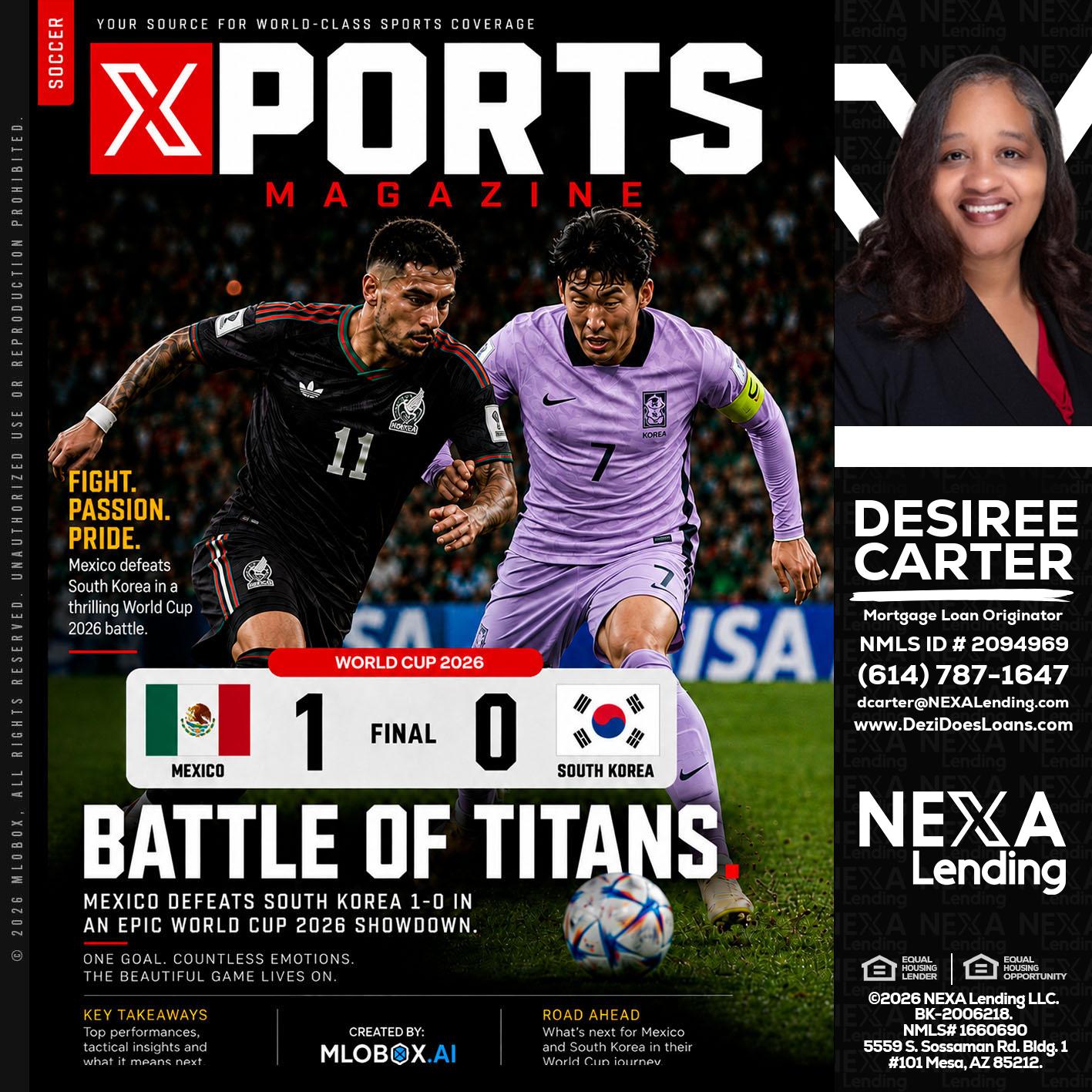 XPORTS MAGAZINE - Desiree Carter -Mortgage Loan Originator