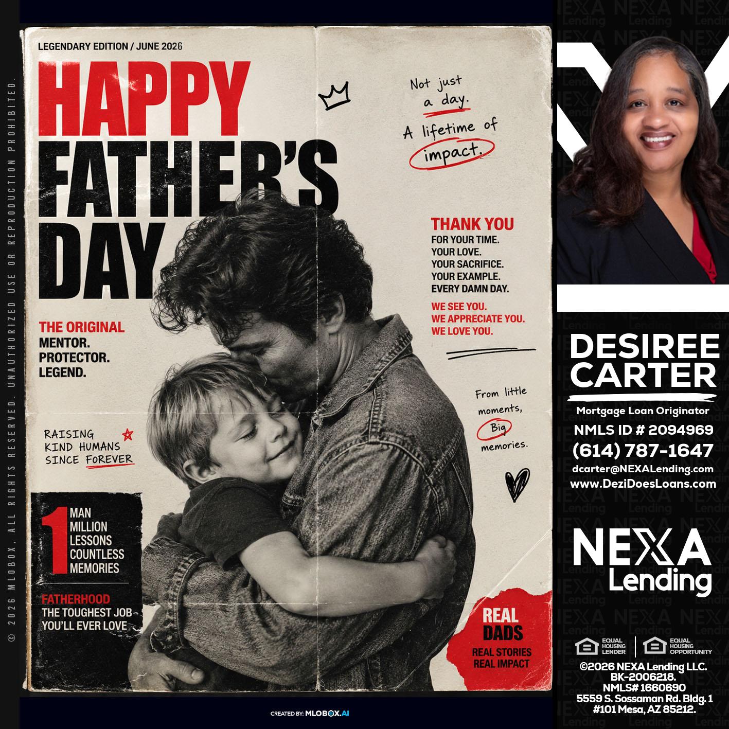 HAPPY FATHERS DAY - Desiree Carter -Mortgage Loan Originator