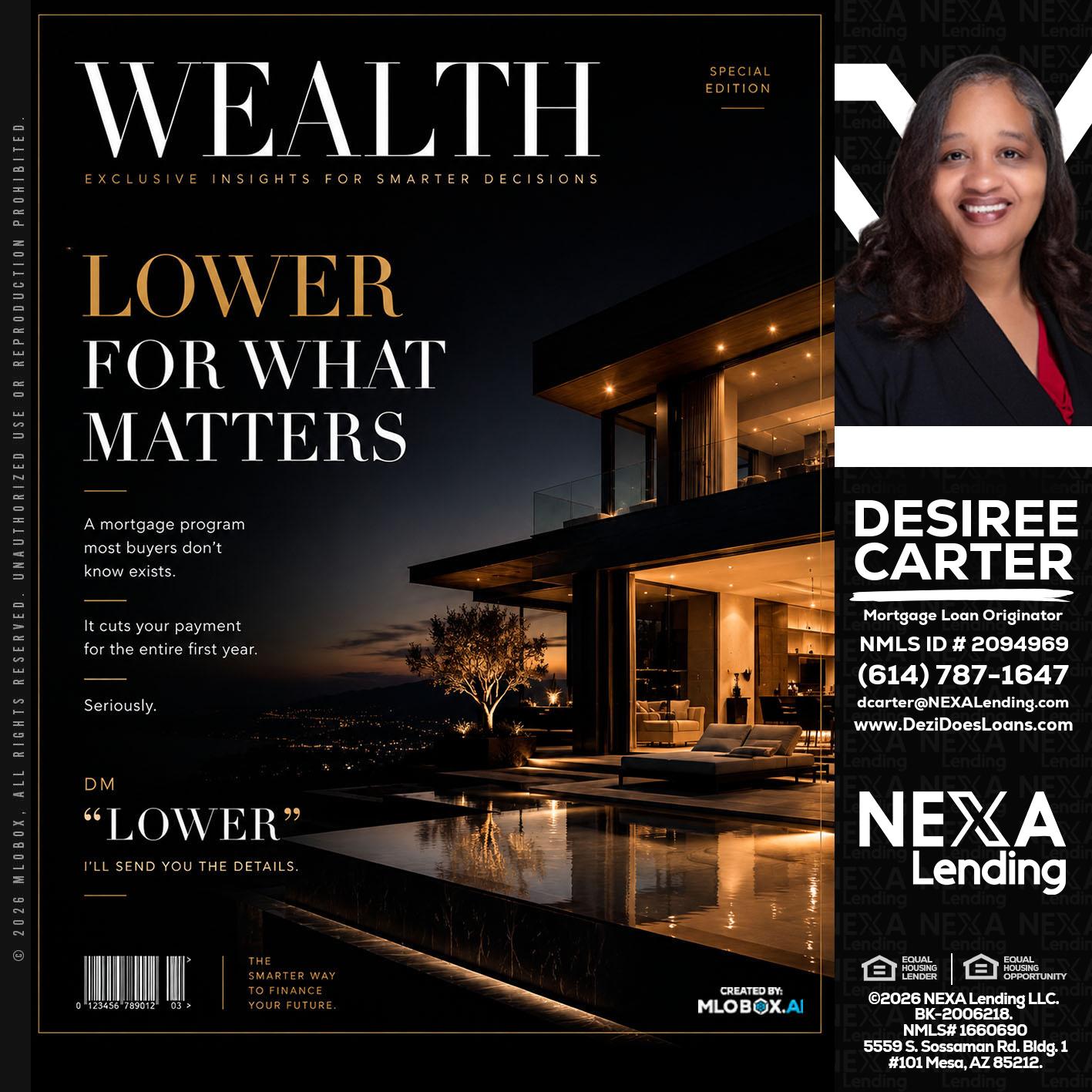WEALTH - Desiree Carter -Mortgage Loan Originator