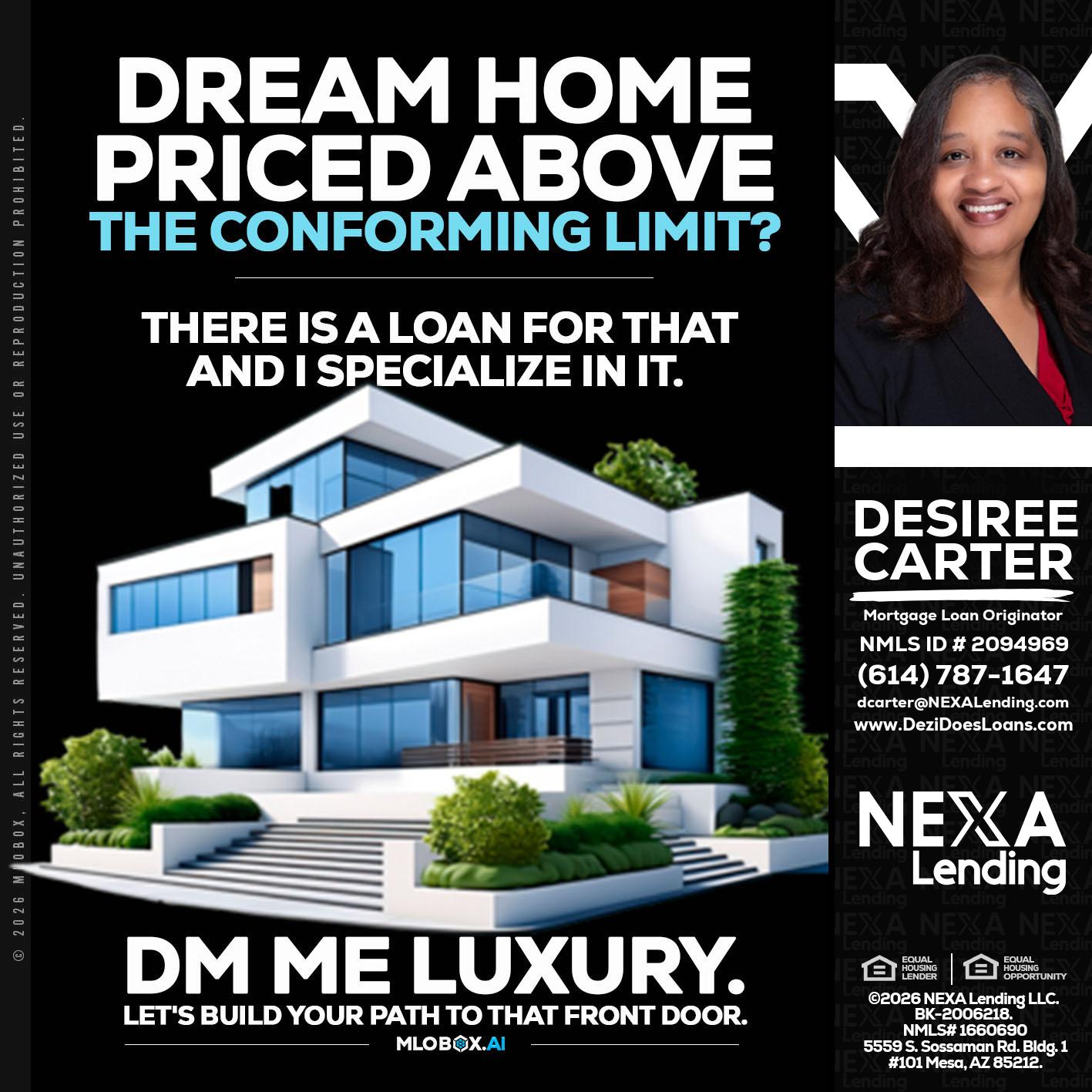 DREAM HOME - Desiree Carter -Mortgage Loan Originator