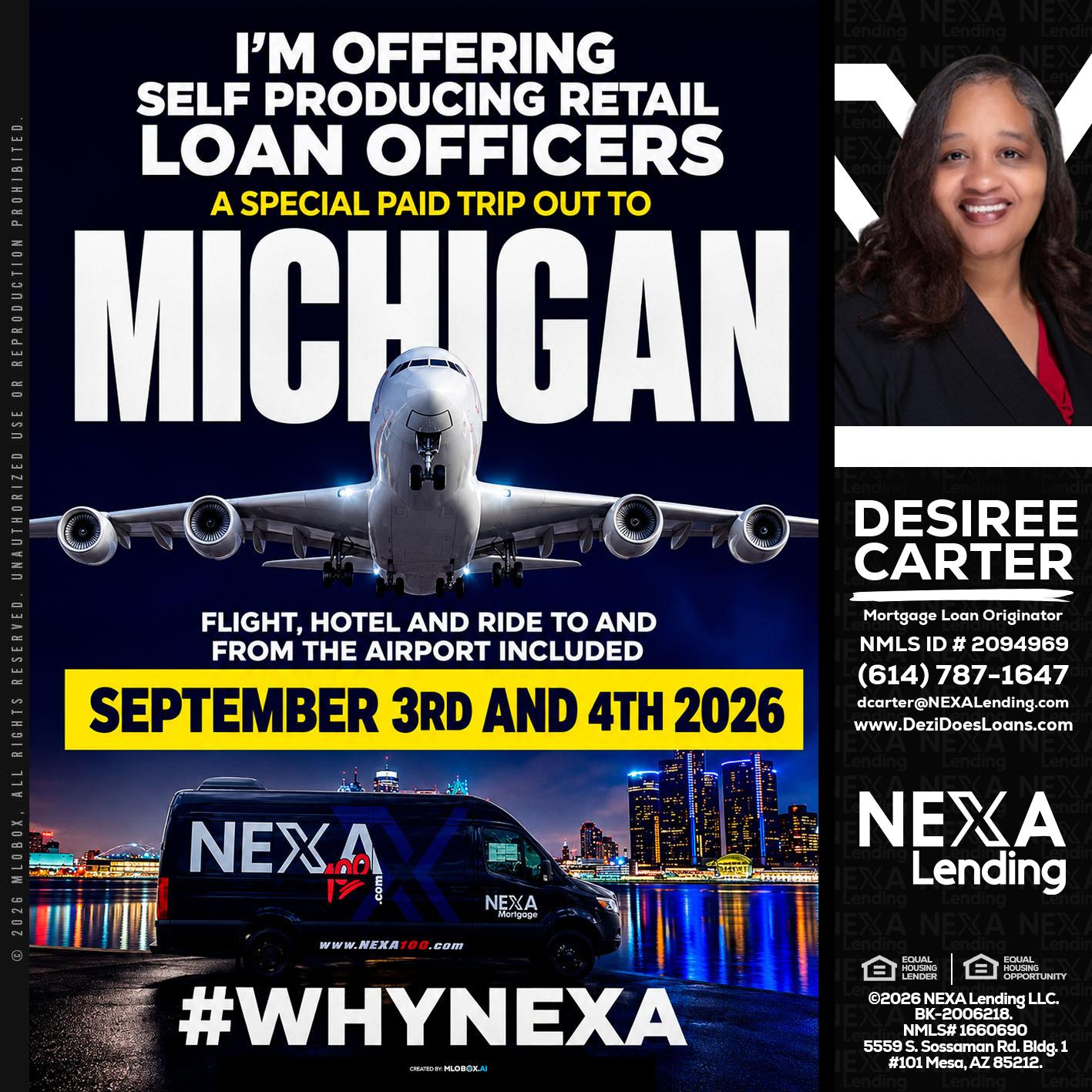 MICHIGAN - Desiree Carter -Mortgage Loan Originator